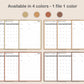 Digital 10 Minute Study Planner - Warm