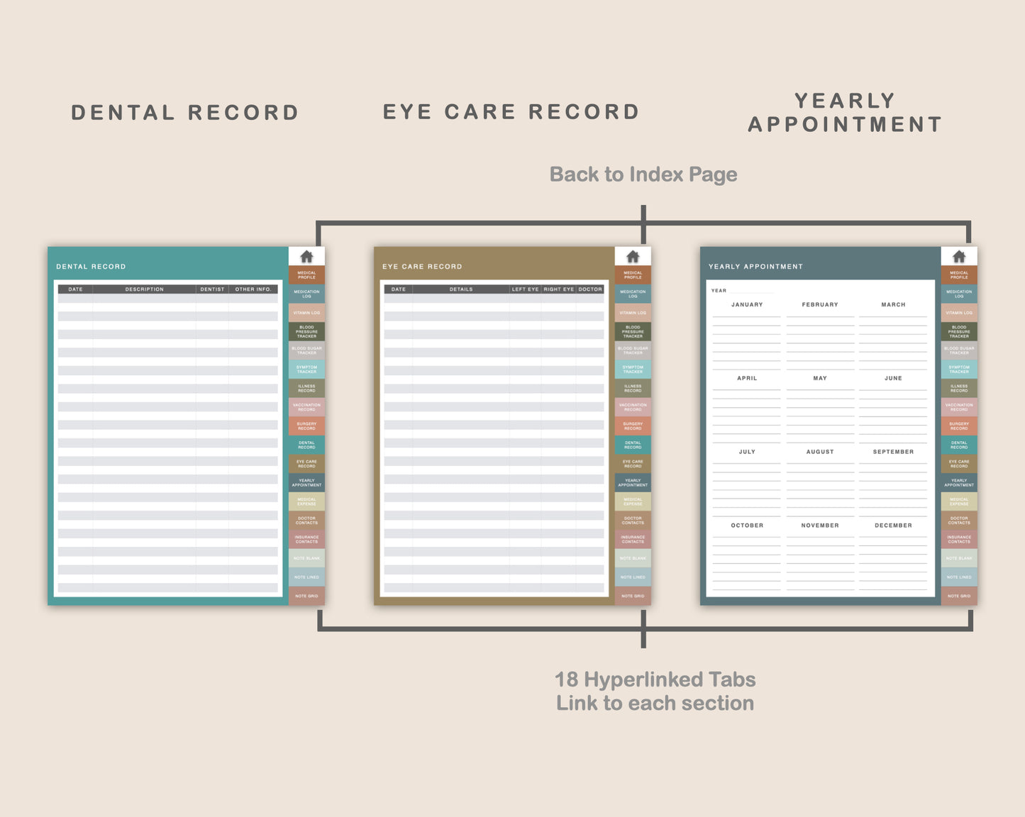 Digital Medical Planner - Neutral