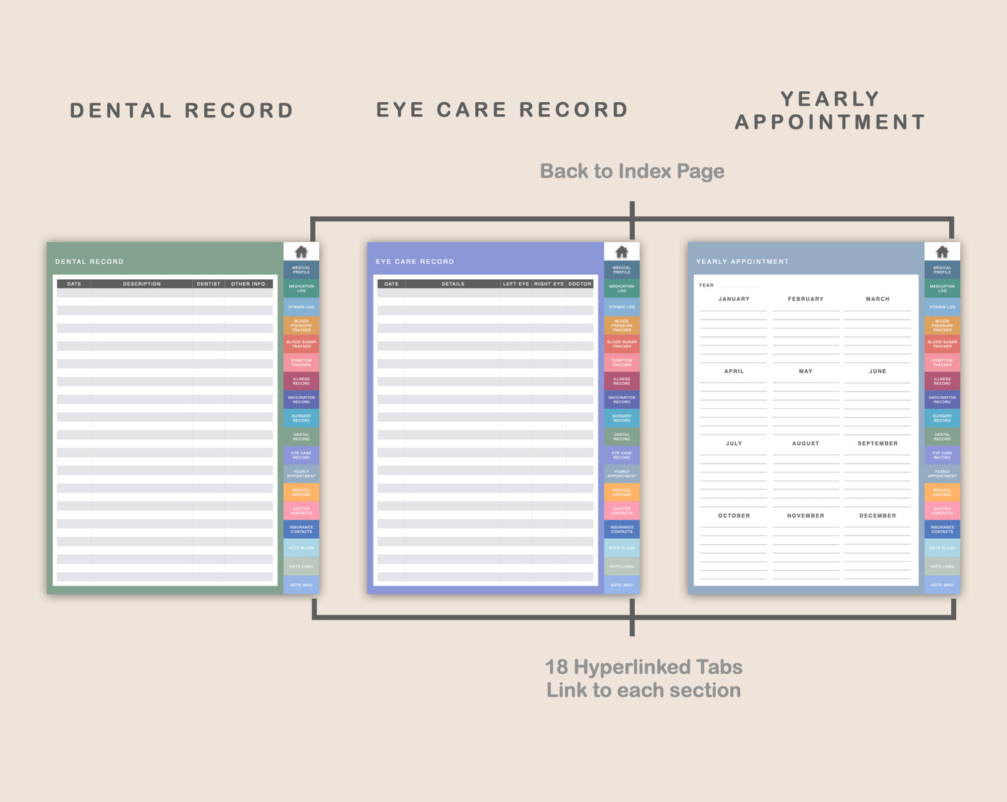 Digital Medical Planner - Spring