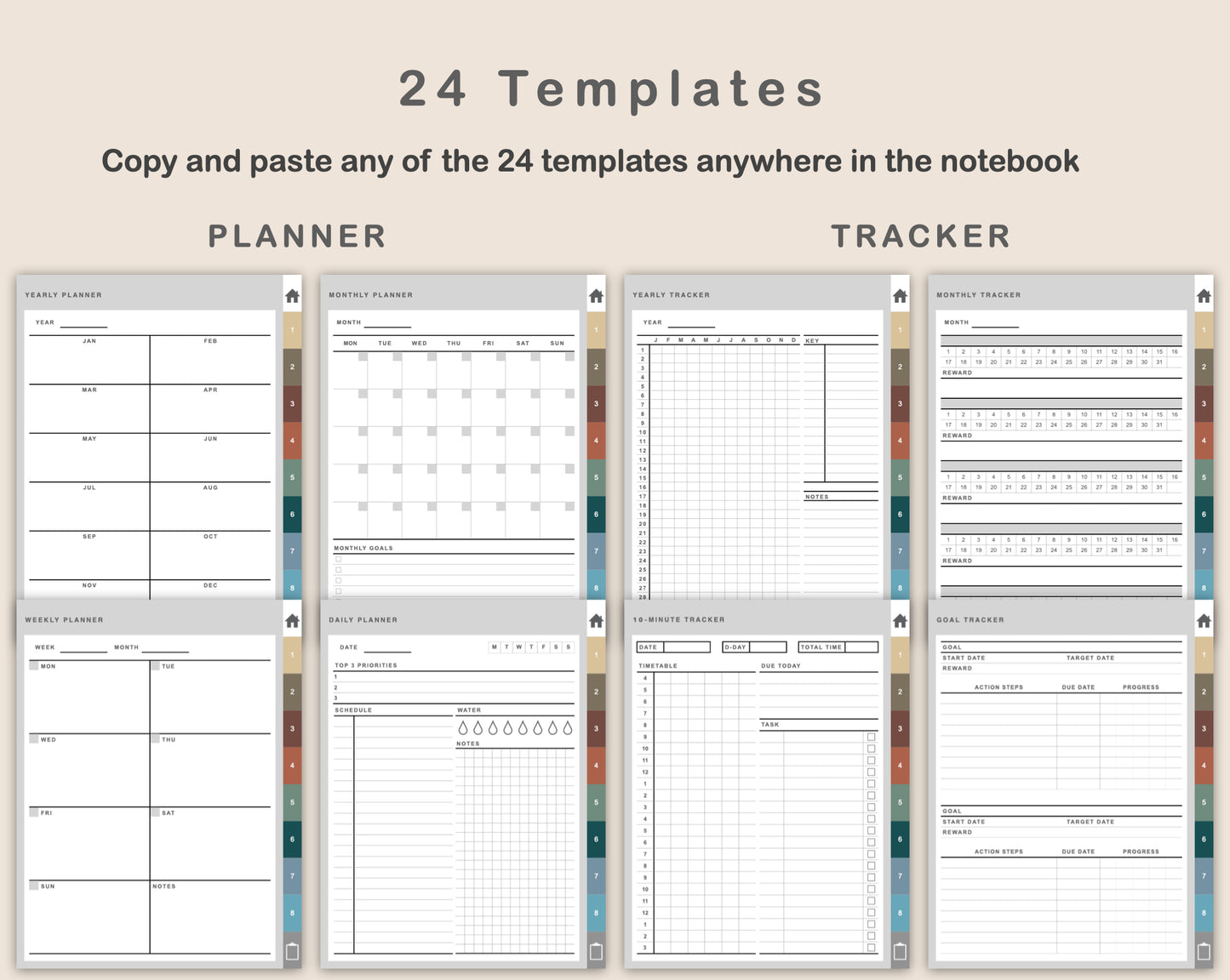 Digital Vocabulary Notebook - Muted
