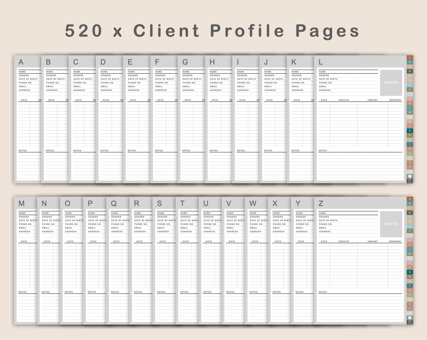 Digital Client Book - Portrait - Neutral