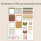 Digital Notebook 8 Tab - Landscape - Boho