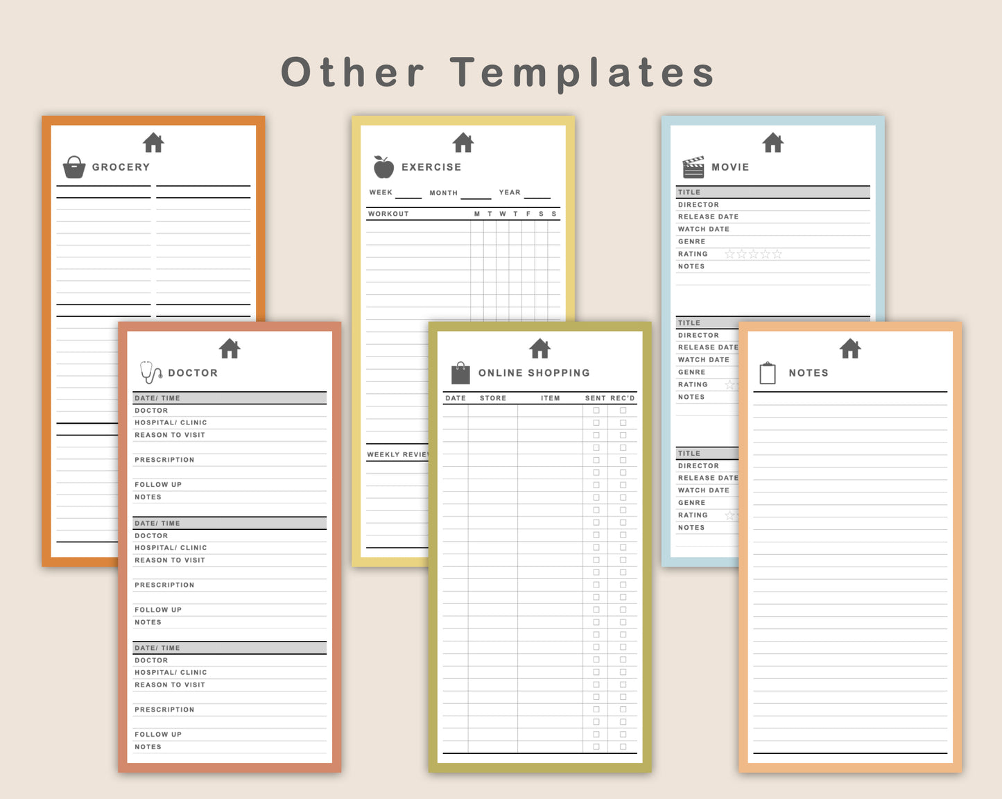 Digital Phone Planner - Autumn