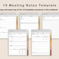 Digital Meeting Notes - Portrait - Warm