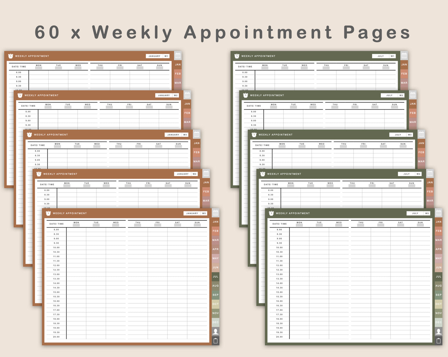 Digital Appointment Planner - Neutral