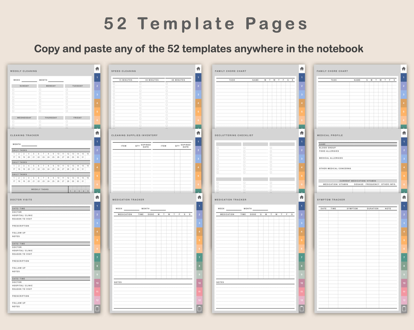 Digital Mom Planner - Spring