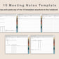 Digital Meeting Notes - Landscape - Muted