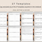 Digital Goal Planner - Brown