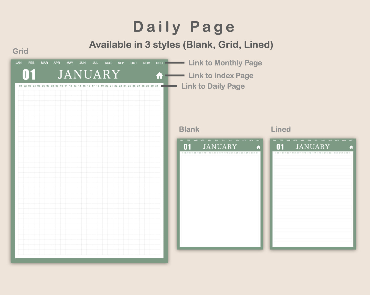 365 Day Journal - Boho