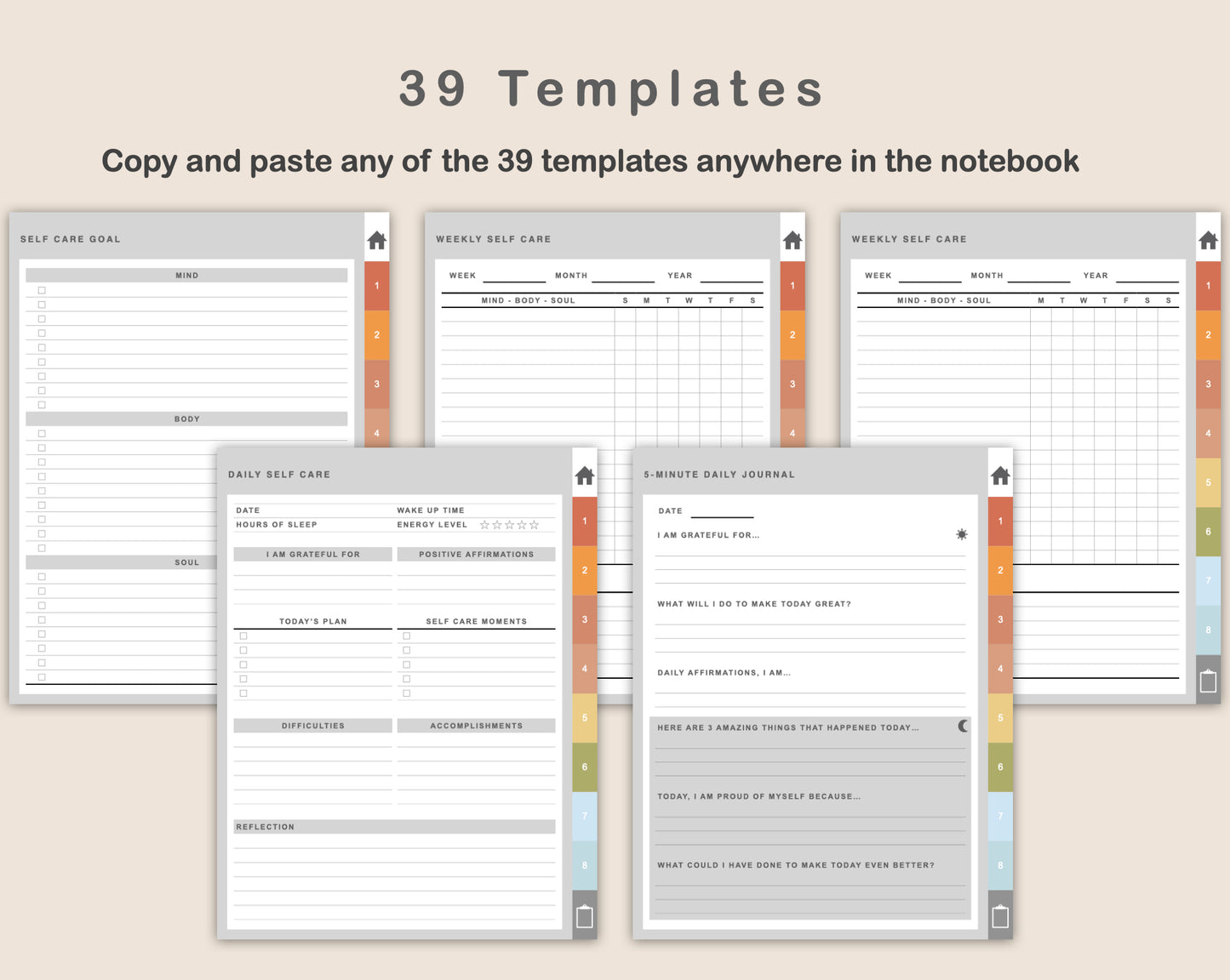 Digital Self Care Planner - Autumn