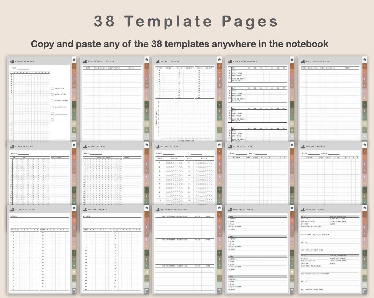 Digital Pregnancy Planner - Neutral