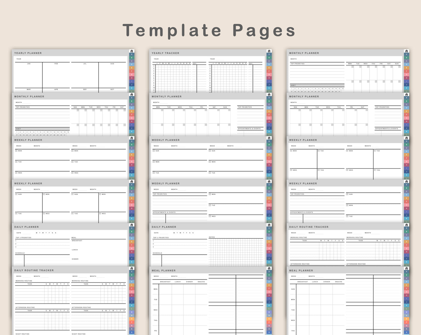 DIY Digital Planner - Landscape - Spring