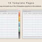 Digital Checkbook Register - Portrait - Boho