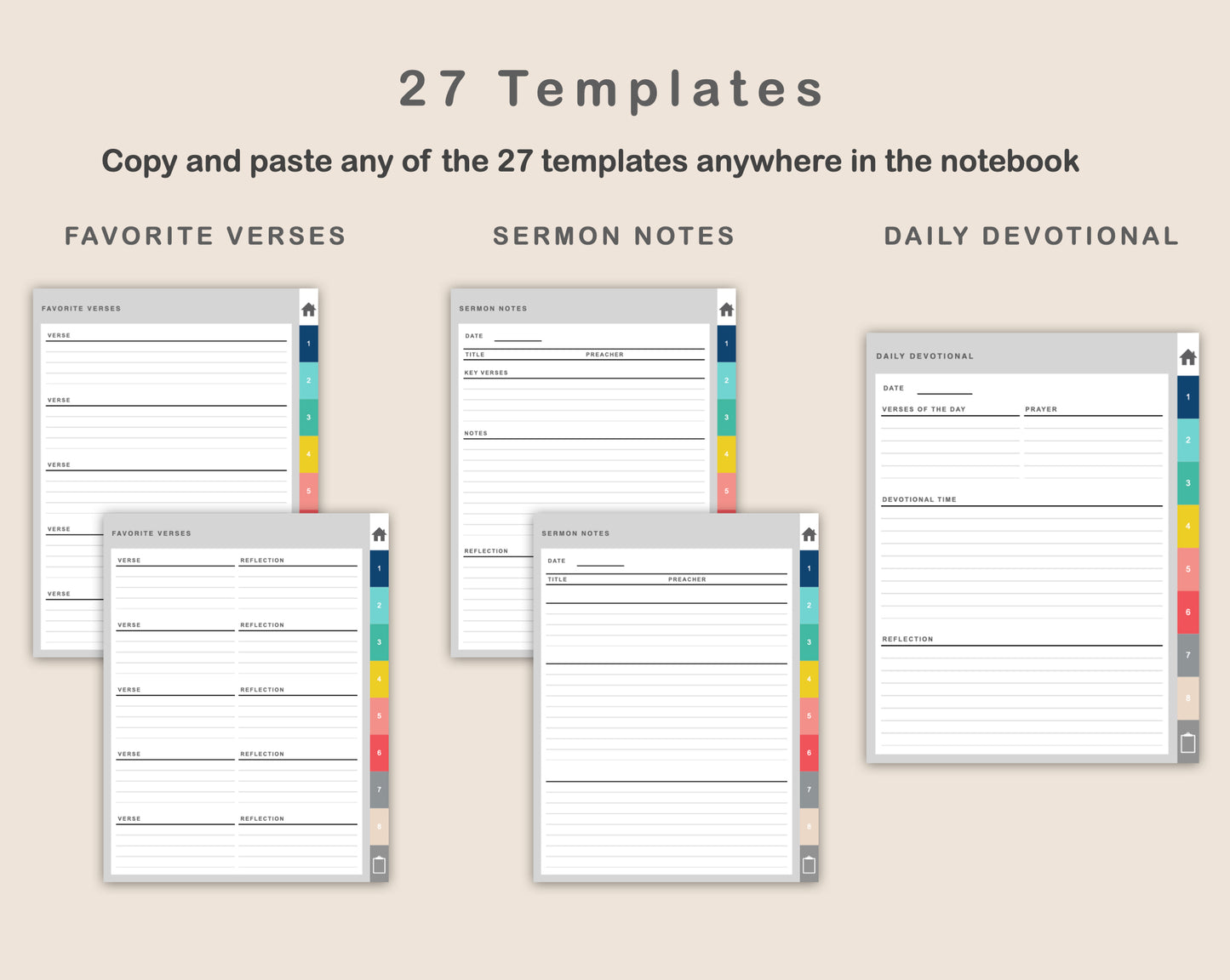 Digital Faith Planner - Colorful