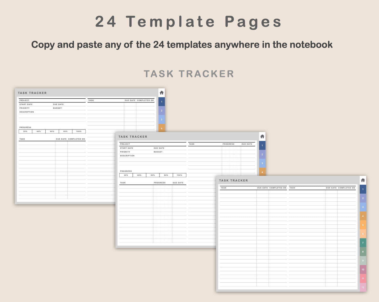 Digital Project Planner - Landscape - Spring
