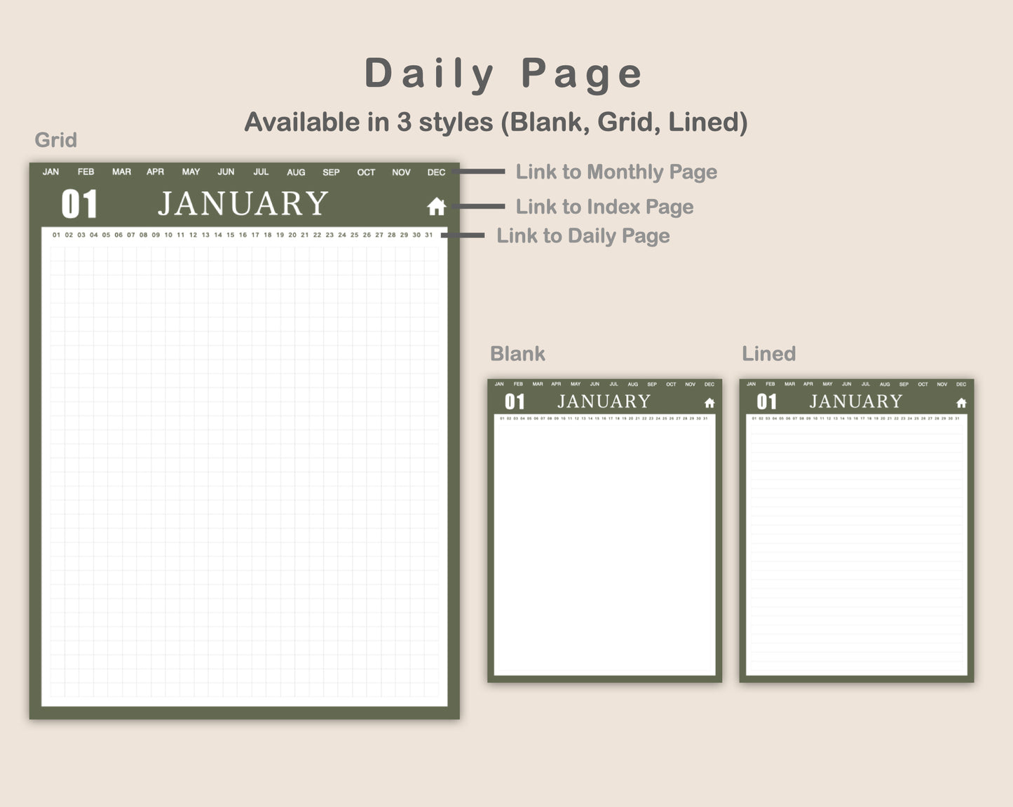 365 Day Journal - Neutral