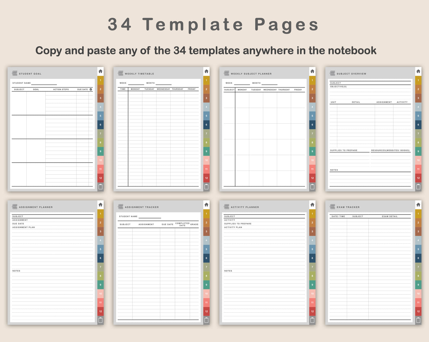 Digital Homeschool Planner - Modern