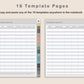 Digital Checkbook Register - Portrait - Muted