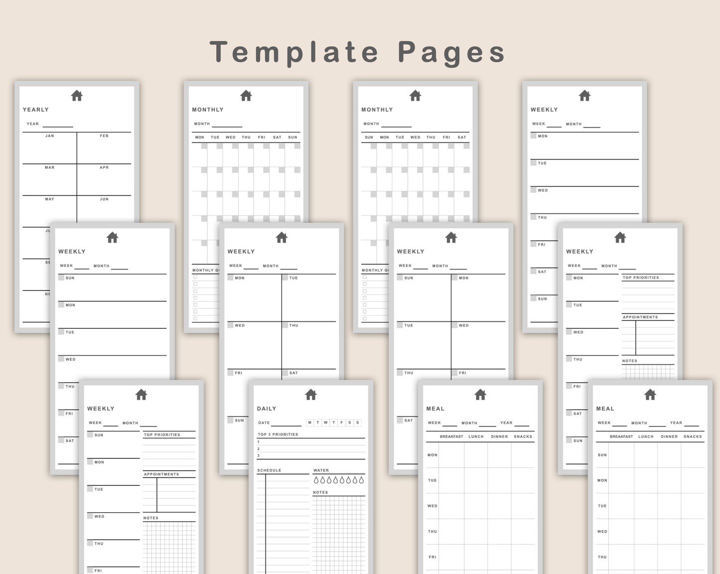 Digital Phone Planner DIY - Spring