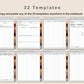Digital Cross Stitch Planner - Brown