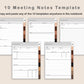 Digital Meeting Notes - Portrait - Brown Coffee