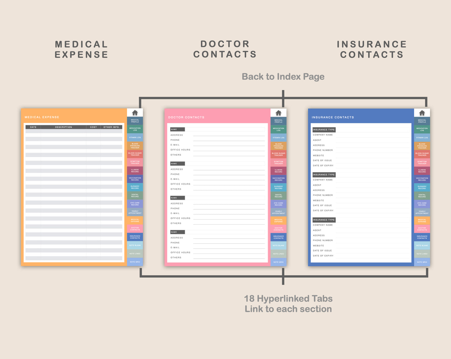 Digital Medical Planner - Spring