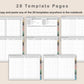 Digital Reading Planner - Landscape - Muted
