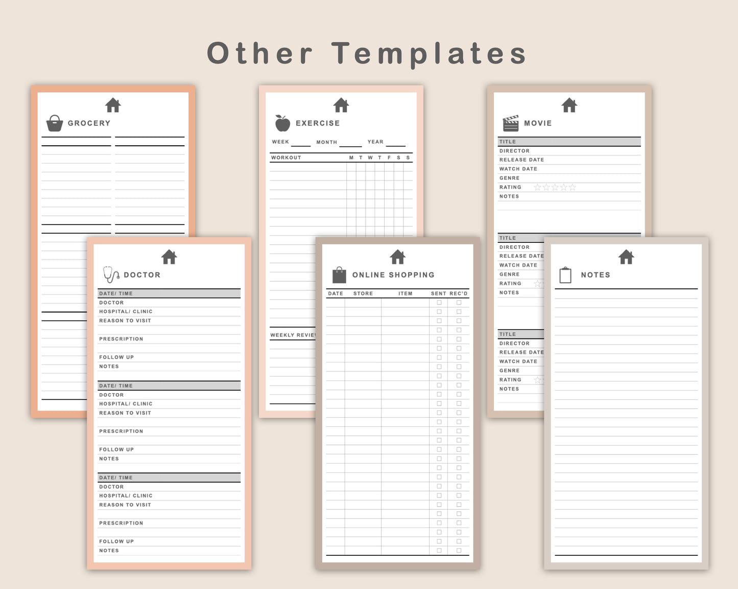 Digital Phone Planner - Neutral