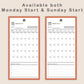 Digital Phone Planner - Autumn