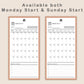 Digital Phone Planner - Earthy