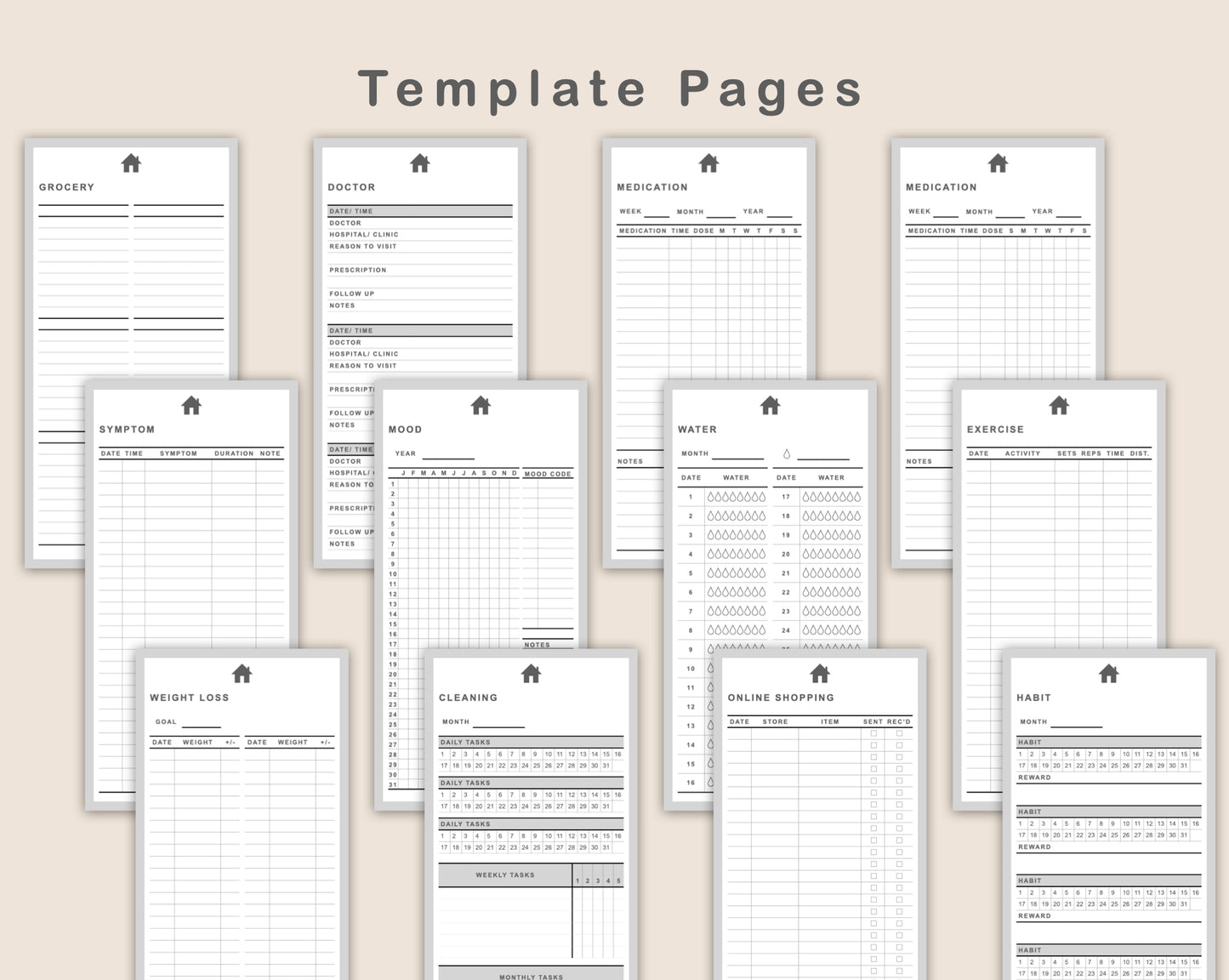 Digital Phone Planner DIY - Muted