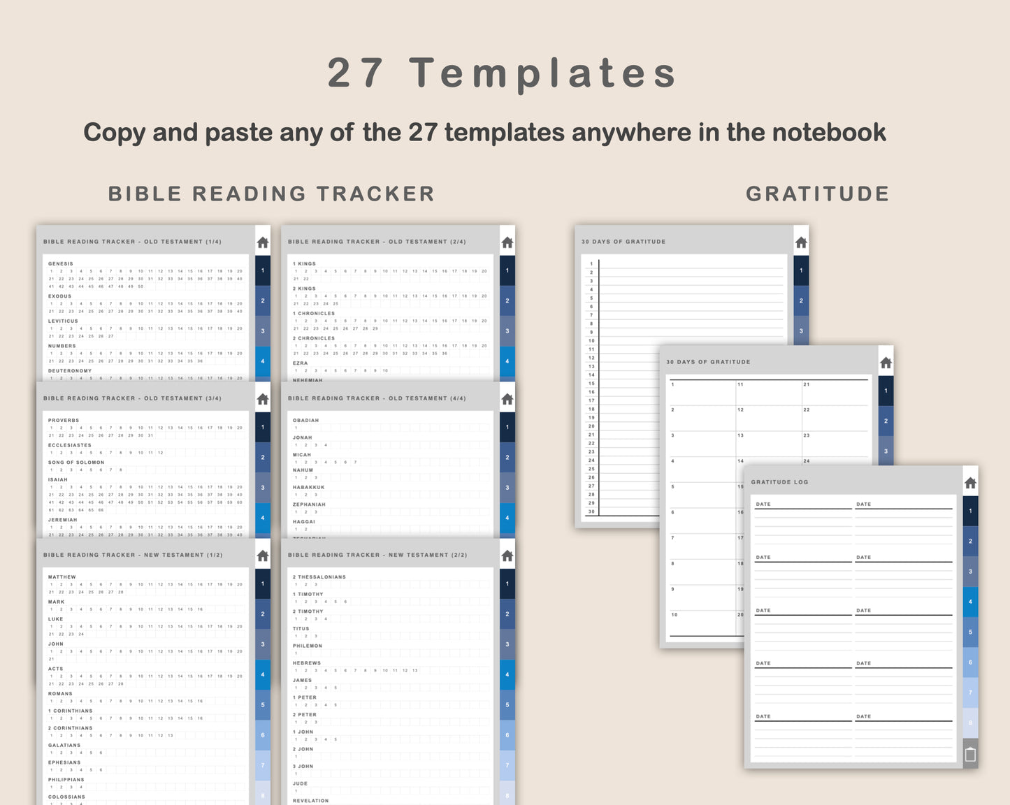Digital Faith Planner - Classic Blue