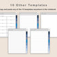 Digital Meeting Notes - Portrait - Classic Blue