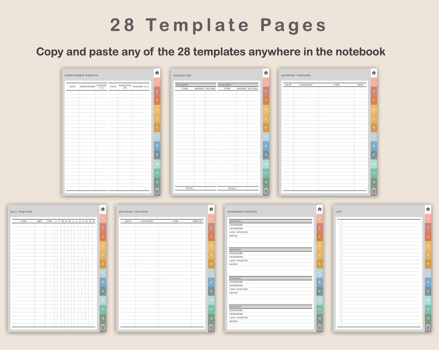 Digital Podcast Planner - Boho