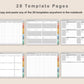 Digital Reading Planner - Landscape - Boho
