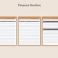 Digital Small Business Planner - Coffee Brown