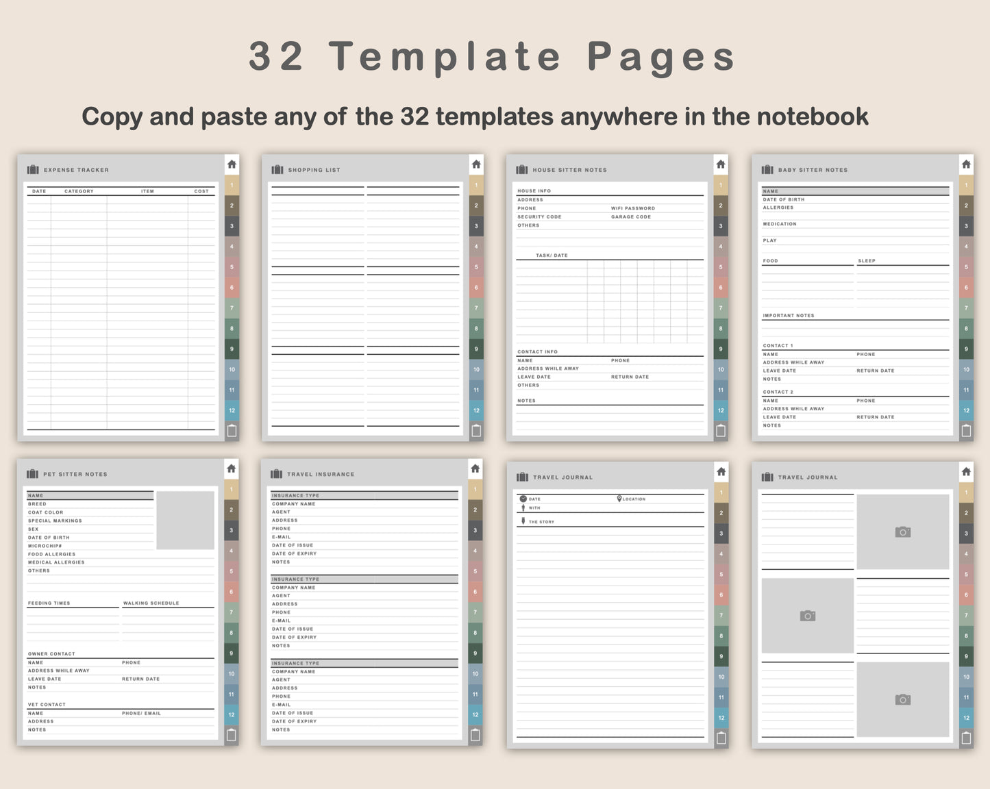 Digital Travel Planner - Portrait - Muted