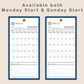 Digital Phone Planner - Colorful