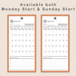 Digital Phone Planner - Boho