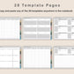 Digital Reading Planner - Landscape - Muted