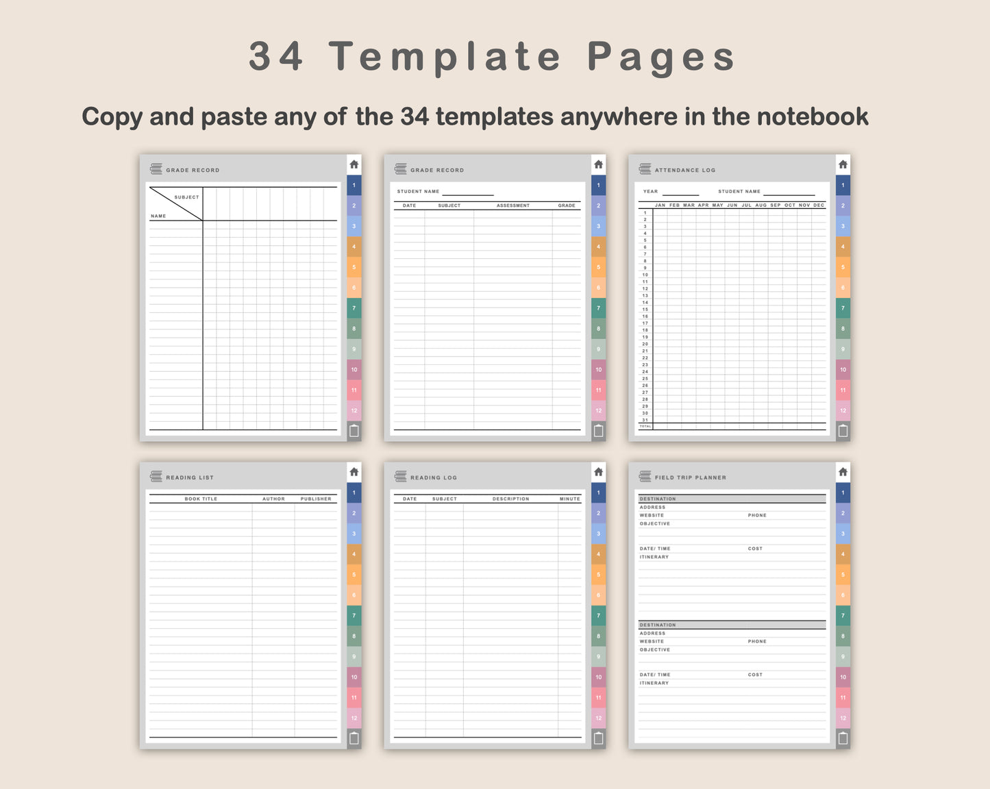 Digital Homeschool Planner - Spring