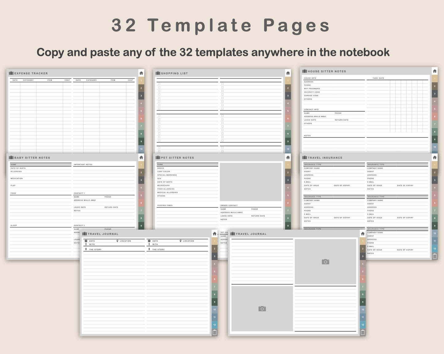 Digital Travel Planner - Landscape - Muted