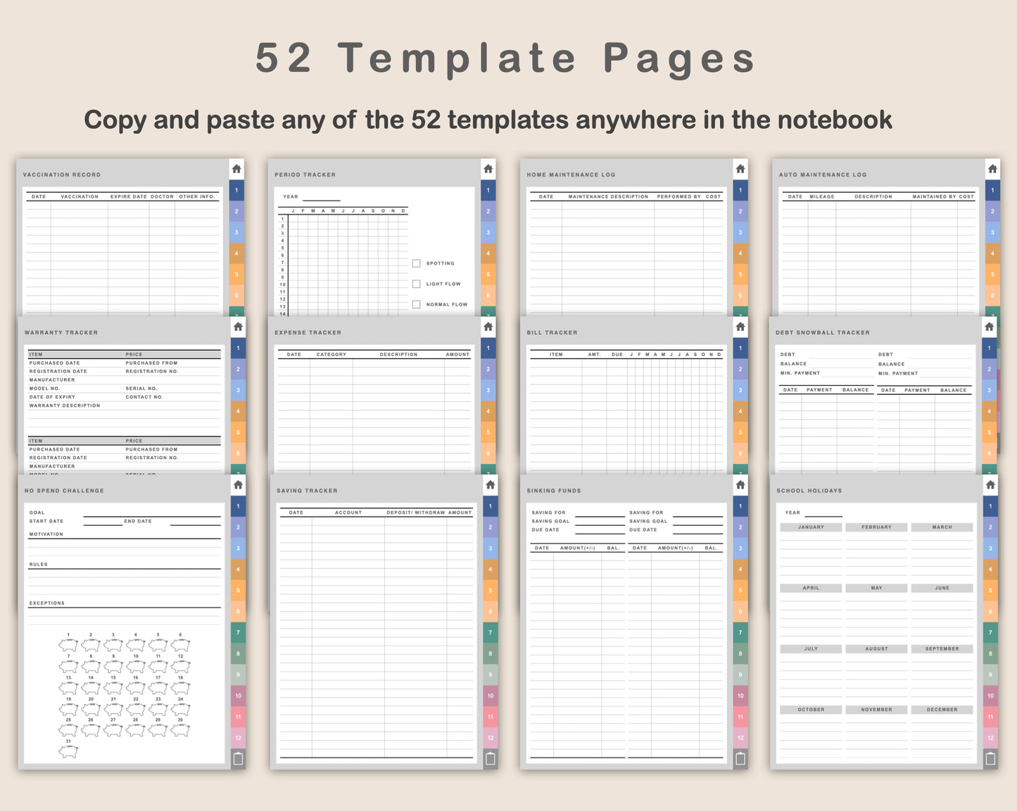 Digital Mom Planner - Spring