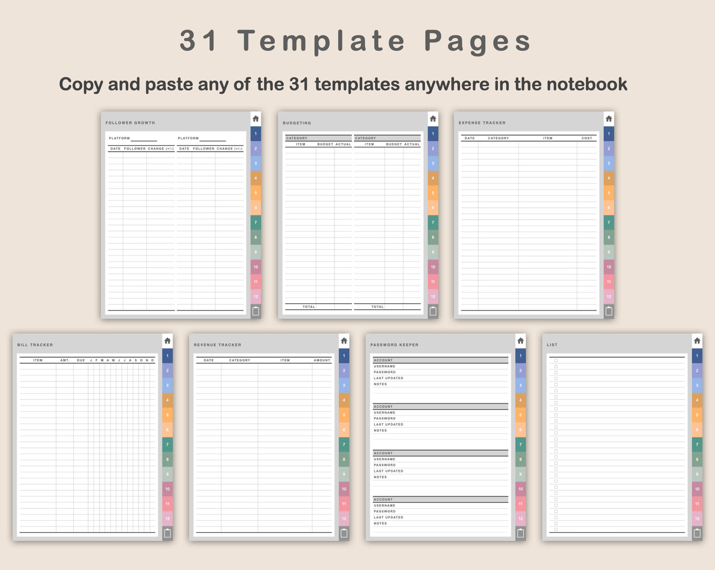Digital Social Media Planner - Spring