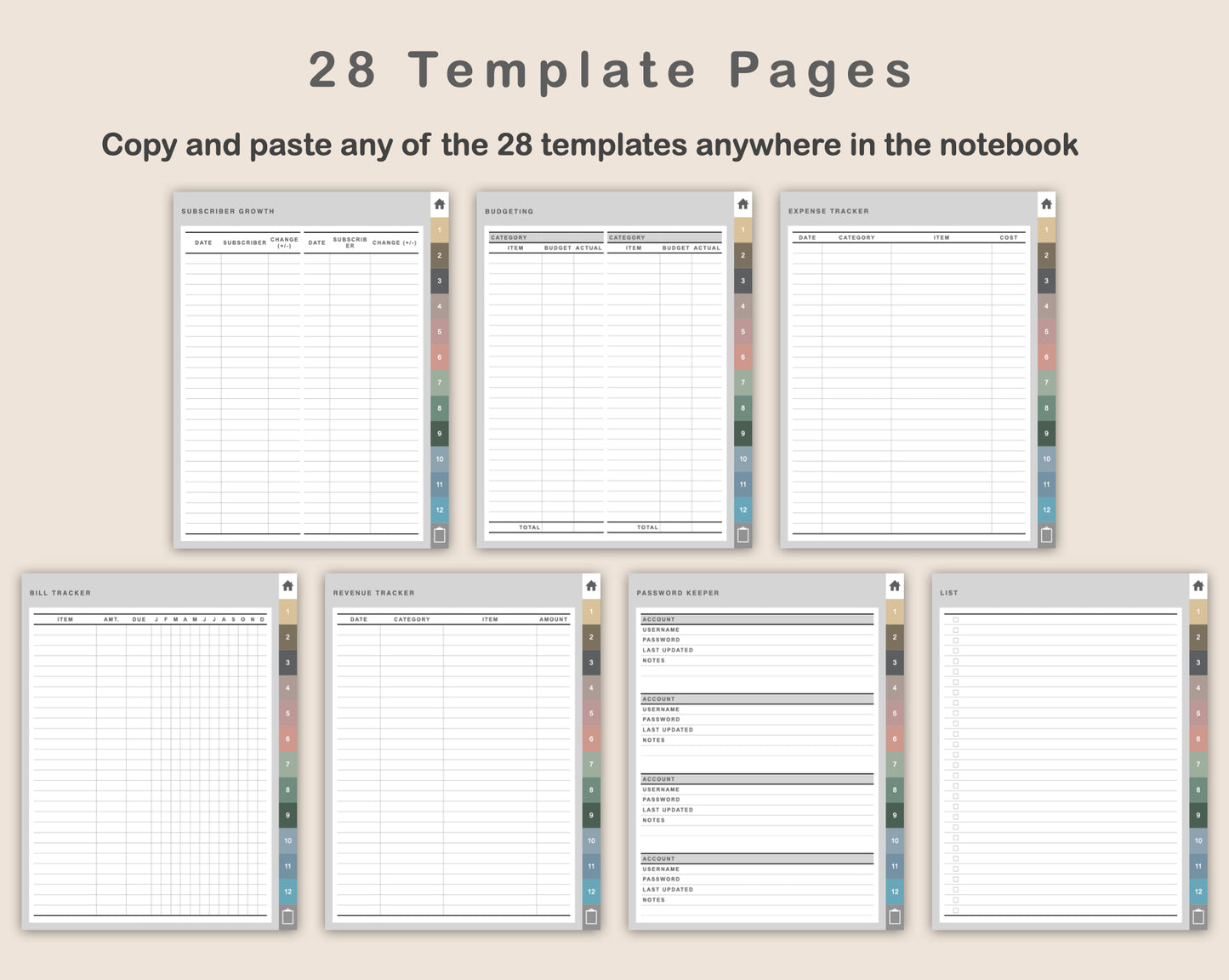 Digital Podcast Planner - Muted