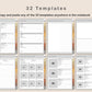 Digital Cross Stitch Planner - Warm