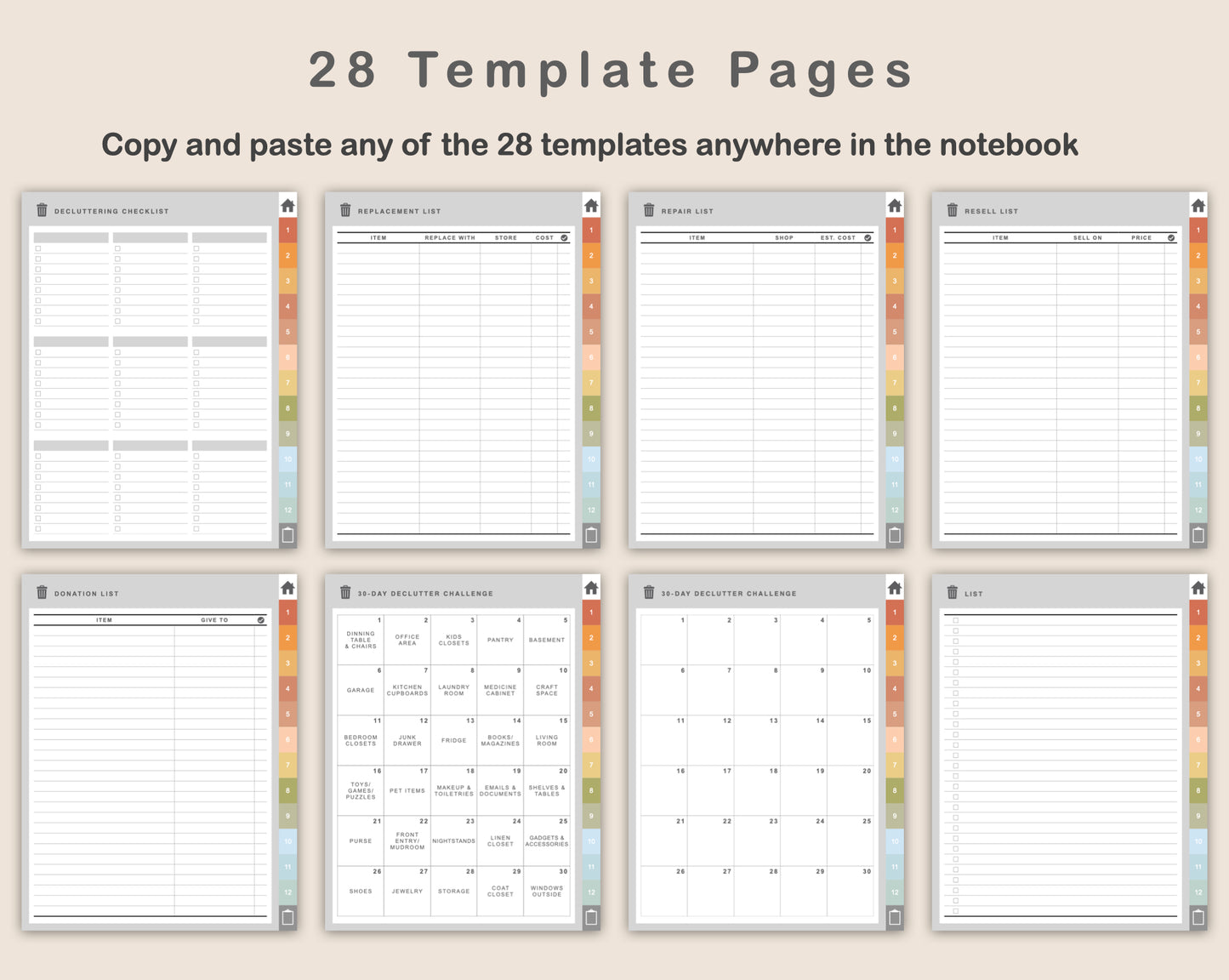Digital Cleaning Planner - Autumn