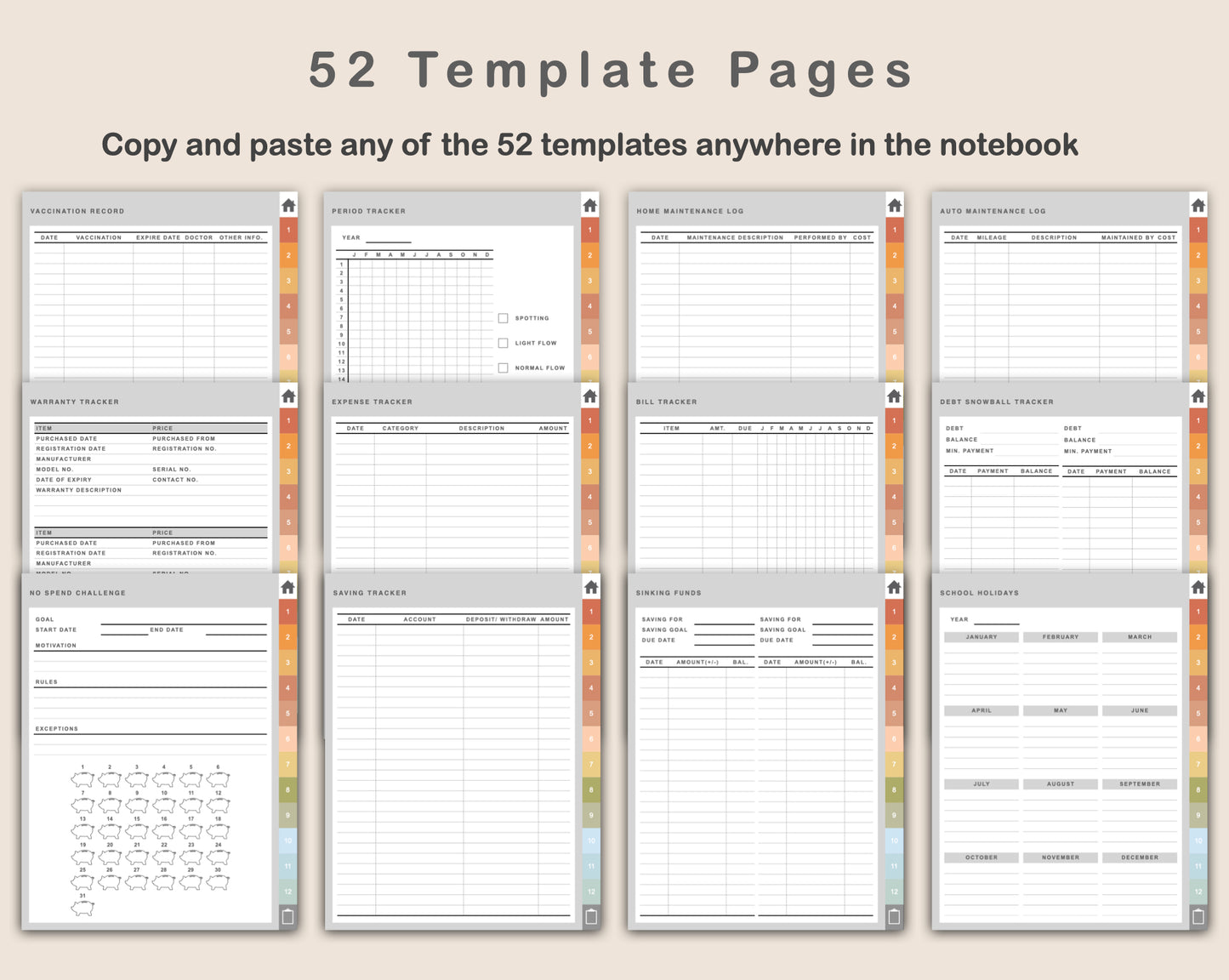Digital Mom Planner - Autumn