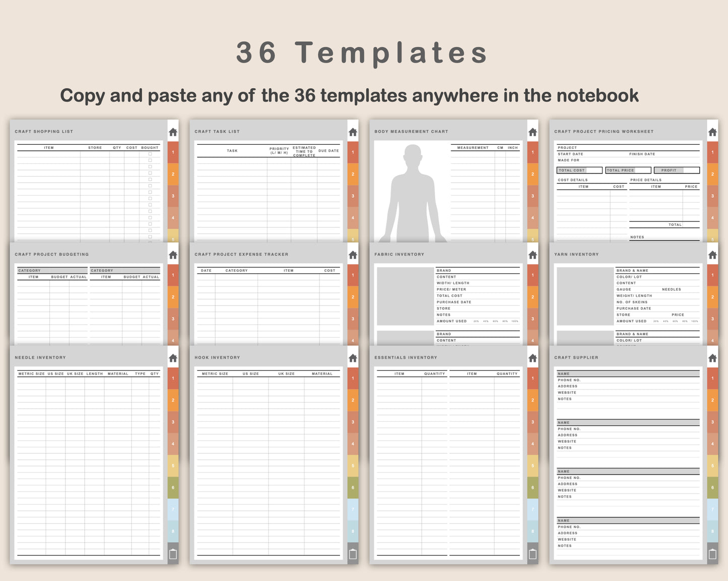 Digital Craft Planner - Autumn