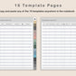 Digital Checkbook Register - Portrait - Muted